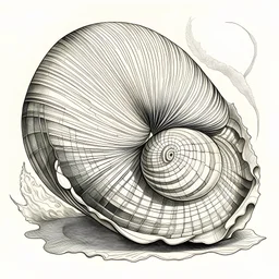 sketch of shell