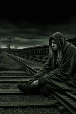 Suicide depression sadness broken down drained tired end of life dystopian apocalypse decay