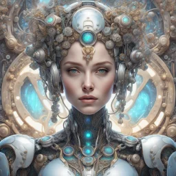 luxe glass robotic goddess, exquisite engraving, enchanted, delicate face, elegant, opal gears cyborg, luxury flowery suit🌷🌼🌿, highly detailed, digital painting, artstation, asymmetrical, concept art, smooth, sharp focus, 8k , trending on artstation, sharp focus, studio photo, intricate details, highly detailed, by greg rutkowski