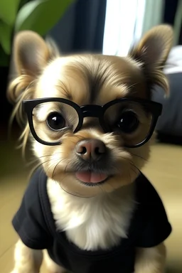 cute, yorkshire, glasses, bone,