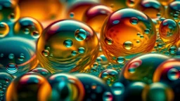 Abstract background, surface of soap bubbles. Intersection o