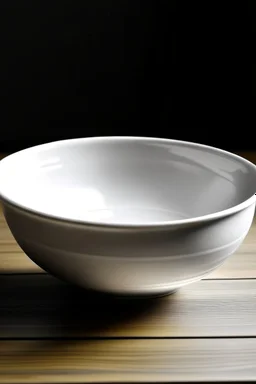 empty white bowl