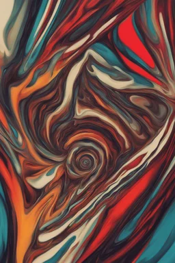 Explore the depths of insanity through the lens of a warped eye; abstract art