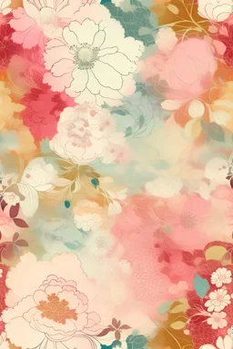 turn this into vintage floral background, map background