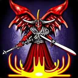 Devil demon satan king knights war code