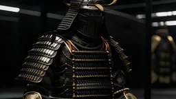 Samurai in black armor