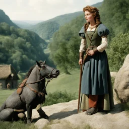[high res photography by Ray Harryhausen] Joan:A farmer girl from Domremy, a village in medieval France, she was touched by a divine calling at a tender age. The voices of the Lord whispered to her, guiding her to drive out the British soldiers from the sacred lands of France.