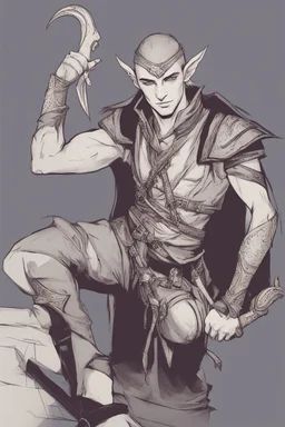 male elf rogue