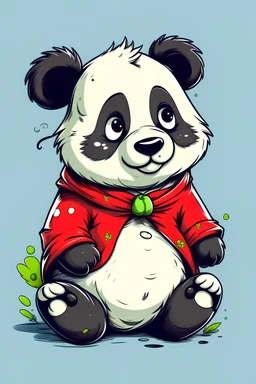 卡通熊猫玛丽