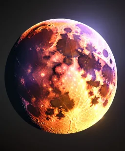 moon, realistic