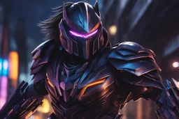 Shredder in 8k solo leveling shadow artstyle, transformers them, close picture, rain, neon lights, intricate details, highly detailed, high details, detailed portrait, masterpiece,ultra detailed, ultra quality