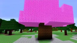 minecraft, cherry blossom tree