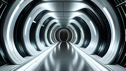 futuristic rounded corridor,