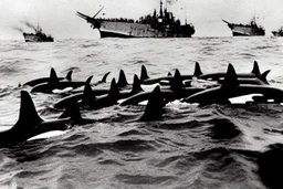 An orca army fighting in WW2 on D-Day