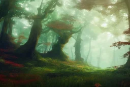 a beautiful and colourful forest by greg rutkowski, sung choi, mitchell mohrhauser, maciej kuciara, johnson ting, maxim verehin, peter konig, final fantasy , 8k photorealistic, cinematic lighting, hd, high details, atmospheric