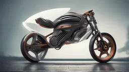 Futuristic motorcycle