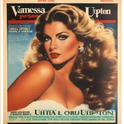 VANESSA UPTON Original Vintage Magazine Supplement Poster
