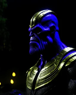 Thanos, cinematic, dark scene,realitic