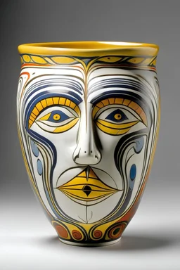 i need a cup in form seeram vase with abstract human face