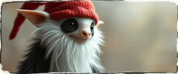 3d airbrush render, white fluffy gnome native panda elf alien dodo , pinhole cam, airbrush 3d rendering, in the style of Titian and Dali , torn edges on border