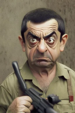 mr bean as rambo