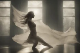 papercut, closeup, dynamically dancing woman S<AI in sunshine, mist, fog, reflection Weight:1 intricate details, HDR, beautifully shot, hyperrealistic, sharp focus, 64 megapixels, perfect composition, high contrast, cinematic, atmospheric, moody Weight:0.9, shading pastel and charcoal