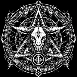 An occult symbol of the evil, Satanist and Nazi