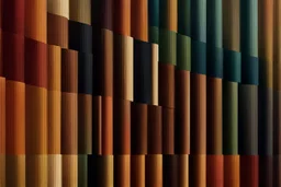 minimal clean thick vertical blocks each line has various colours creating nice earthtones colour gradients