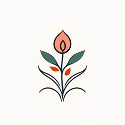 simple flower for logo