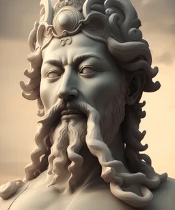 Statue gigantesque d'un coréen , style grec, marbre, très réaliste, très détaillé, très intriqué, 8k, hdr, octane effect, lumière parfaite, angle parfait, couleurs légères et très nuancées