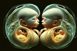 One twin in the womb