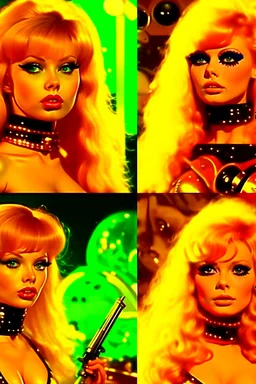 Barbarella in her iconic scenes