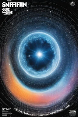 SNIFFIN’ GLUE magazine high res photo cover by Thierry Legault, special issue on Wormholes