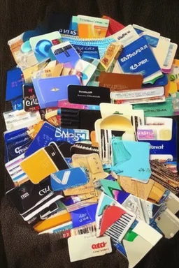 Lot of Credit Card , Offers, purchase , shopping bags