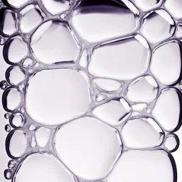 a drop of honey in the form of facets scattered on a white background