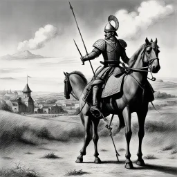 [hig res photo by Miguel de Cervantes] what is Don Quixote not capable of making the difference and fiction? real disjunction or no willingness to face the reality? or is the reality too difficult to deeply understand?