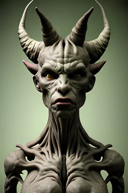 Grotesque, horned humanoid, photography, high resolution, cinematic, unreal 6, breathtaking detailed