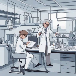 علماء يعملون في المختبر