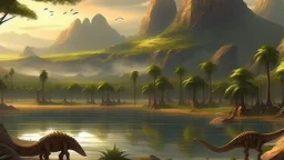 jurassic era period landscapes