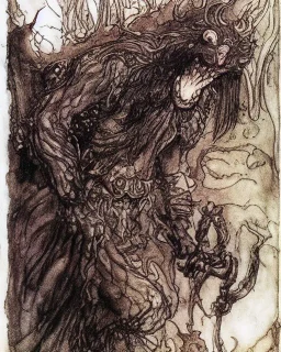 Grendel by Arthur Rackham