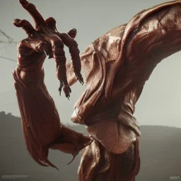 Hyperrealistic monster arms and hands