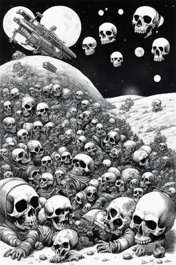 [art by Marcel Gottlieb, (aka Gotlib)] Skulls and Dead Astronauts