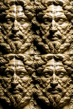 Stereoscope pattern image of a human face