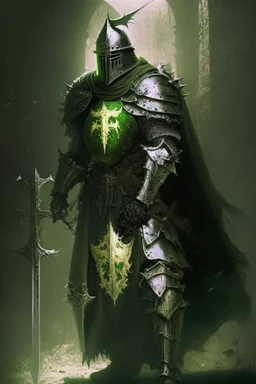 crusader holy light olive green dark medieval knight paladin crusades diablo demon dark ages templar