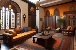 townhouse Morocco style interior