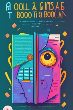 generate a full color front cover illustrtion of book entitled, " how to write a book using AI"