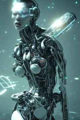 future, cyborg, attack, men, matrix style