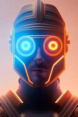 Thor, cyber, sci-fi, rounded face, blood, black, gold, brown, samurai helmet, decorative color feathers, retro, simetric, circuits, neon style, a lot of led lights, fog, rain, leather, vibrant color, highly detailed, art stations, concept art, smooth, unreal engine 5, god rays, ray tracing, RTX, lumen lighting, ultra detail, volumetric lighting, 3d, finely drawn, high definition, high resolution.