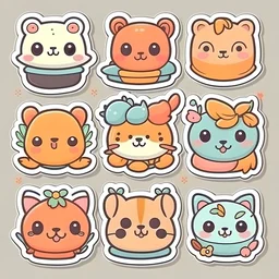 cute stickers templates