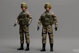 G.I. Joe doll soldier nylon Donald Trump, gun, boots, helmet, Trump facial detail,trump